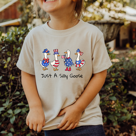 YOUTH Patriotic Silly Goose Dtf Transfer (PRINT TO ORDER)