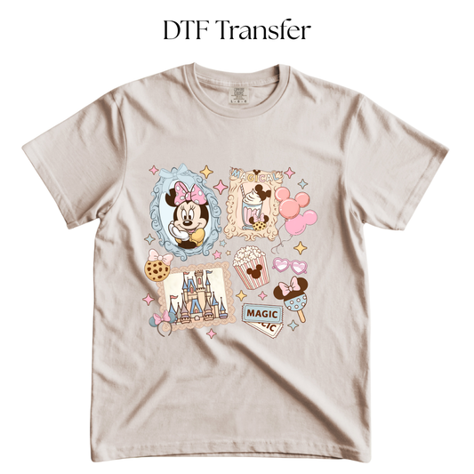 Girl Mouse Frames DTF Transfer