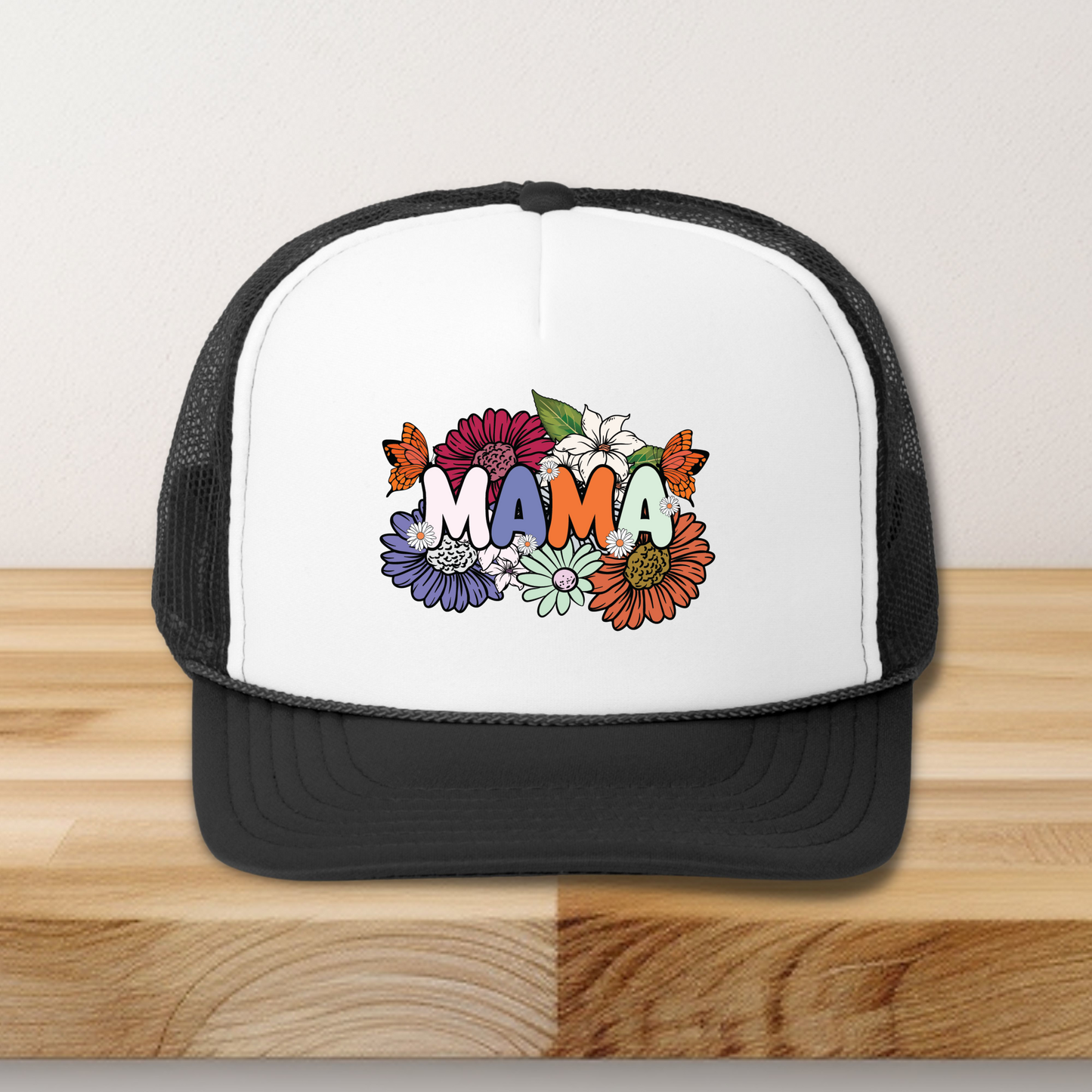 Floral Mama Hat/Pocket Transfers DTF
