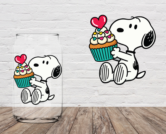 The Dog & His Cupcake 4" UV DTF