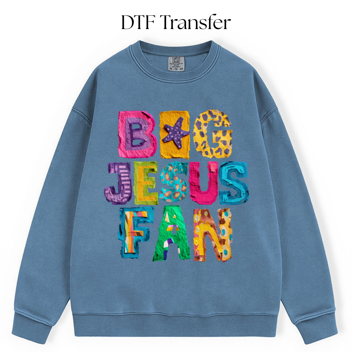 Big Jesus Fan DTF Transfer