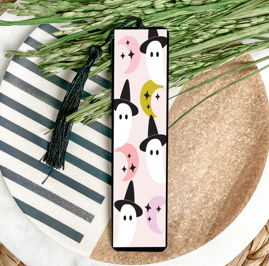 Pastel Ghosts UV DTF Bookmark DOUBLE SIDED