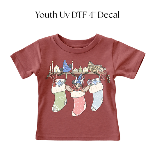 YOUTH Enchanted Christmas Stockings DTF Transfer