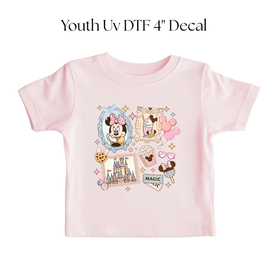 YOUTH Girl Mouse Frames DTF Transfer