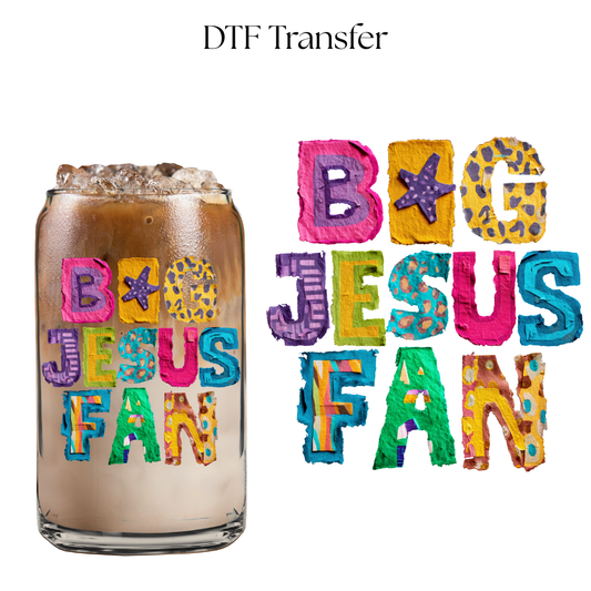 Big Jesus Fan 4” UV DTF Decal
