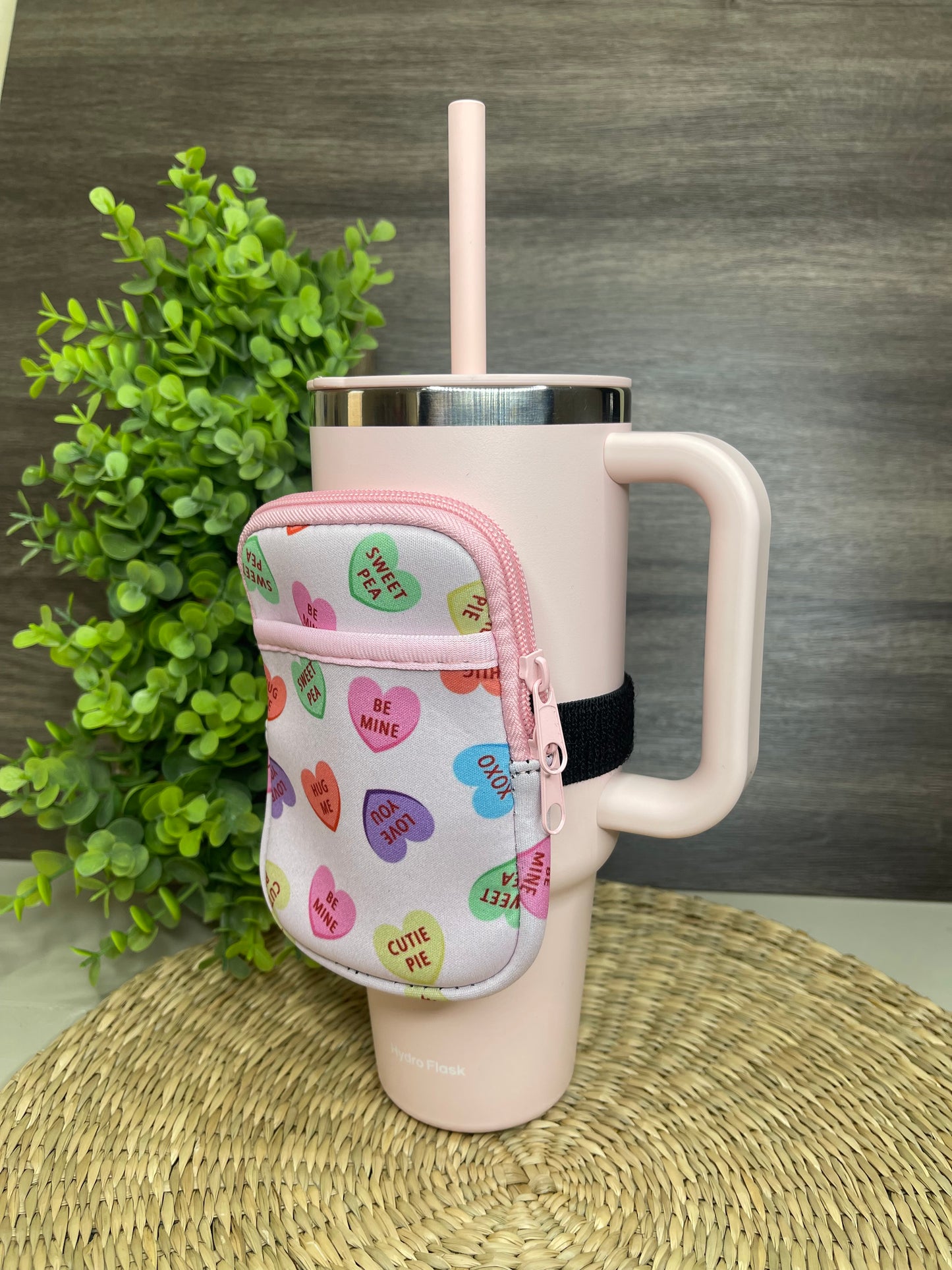 Candy Hearts Tumbler Bag