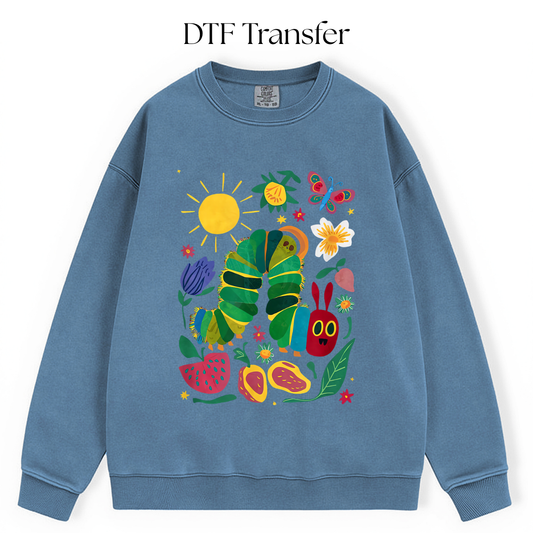 Spring Hungry Caterpillar DTF Transfer
