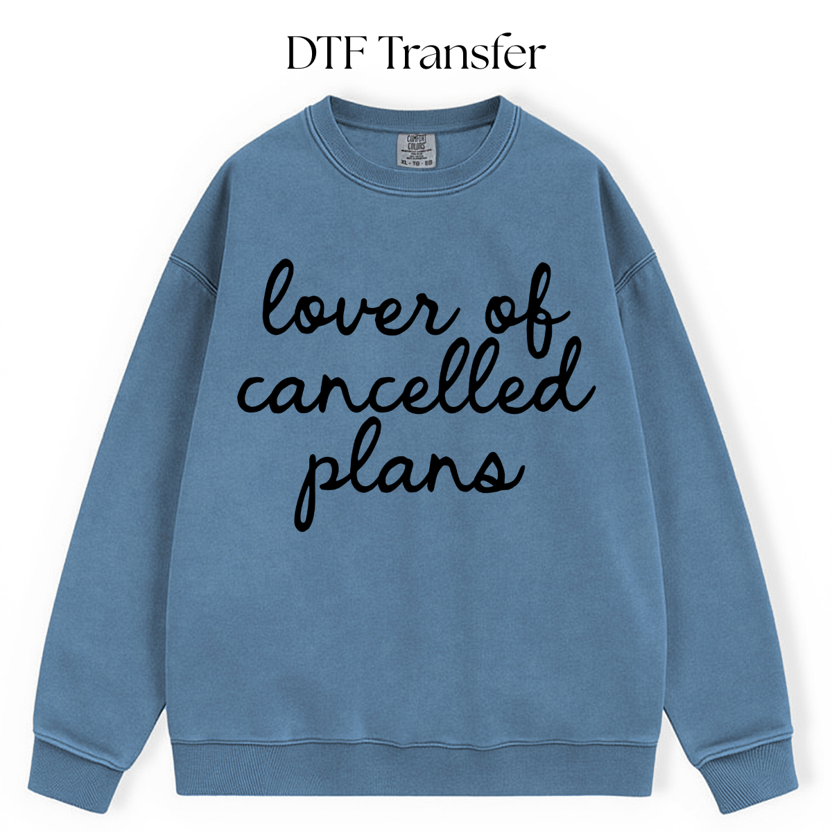 Lover of Cancelled Plans Single Color DTF Transfer