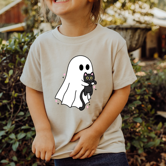 YOUTH Ghostie Cat Dtf Transfer (PRINT TO ORDER)