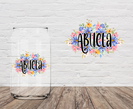 Abuela Floral 4" UV DTF