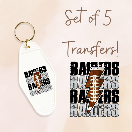 Raid Football Bolt MOTEL KEYCHAIN Transfer