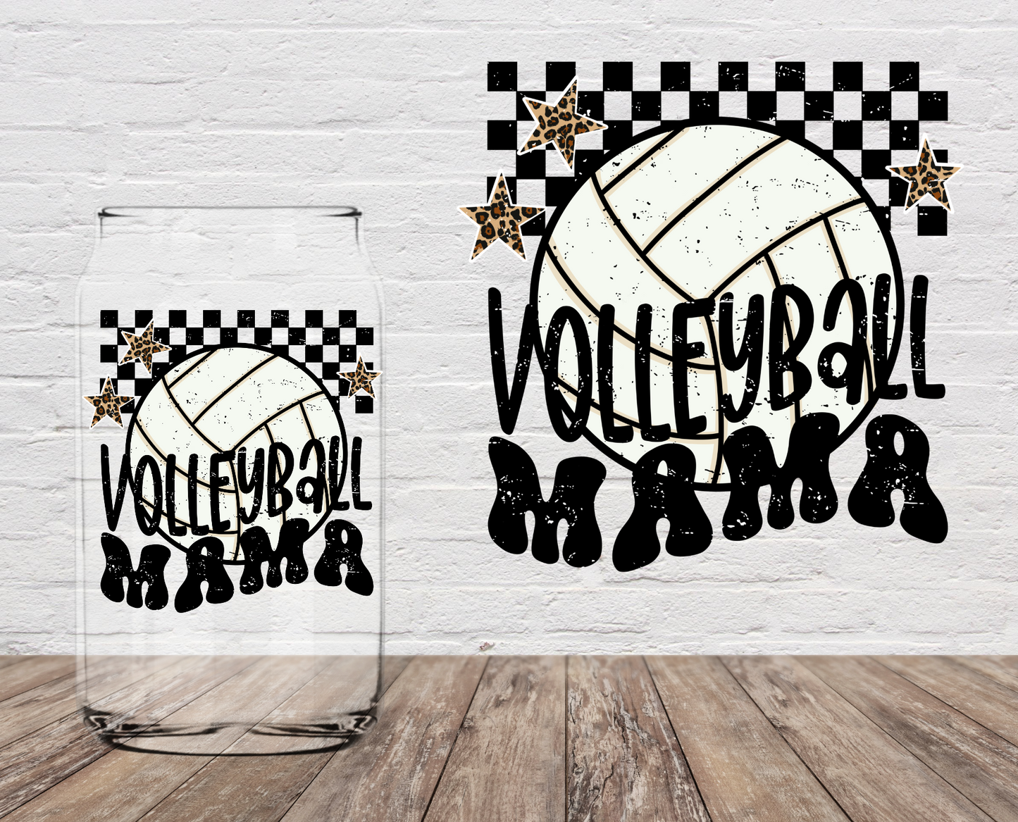 Volleyball Mama Ball 4" UV DTF