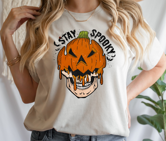 Pumpkin head Skeleton DTF