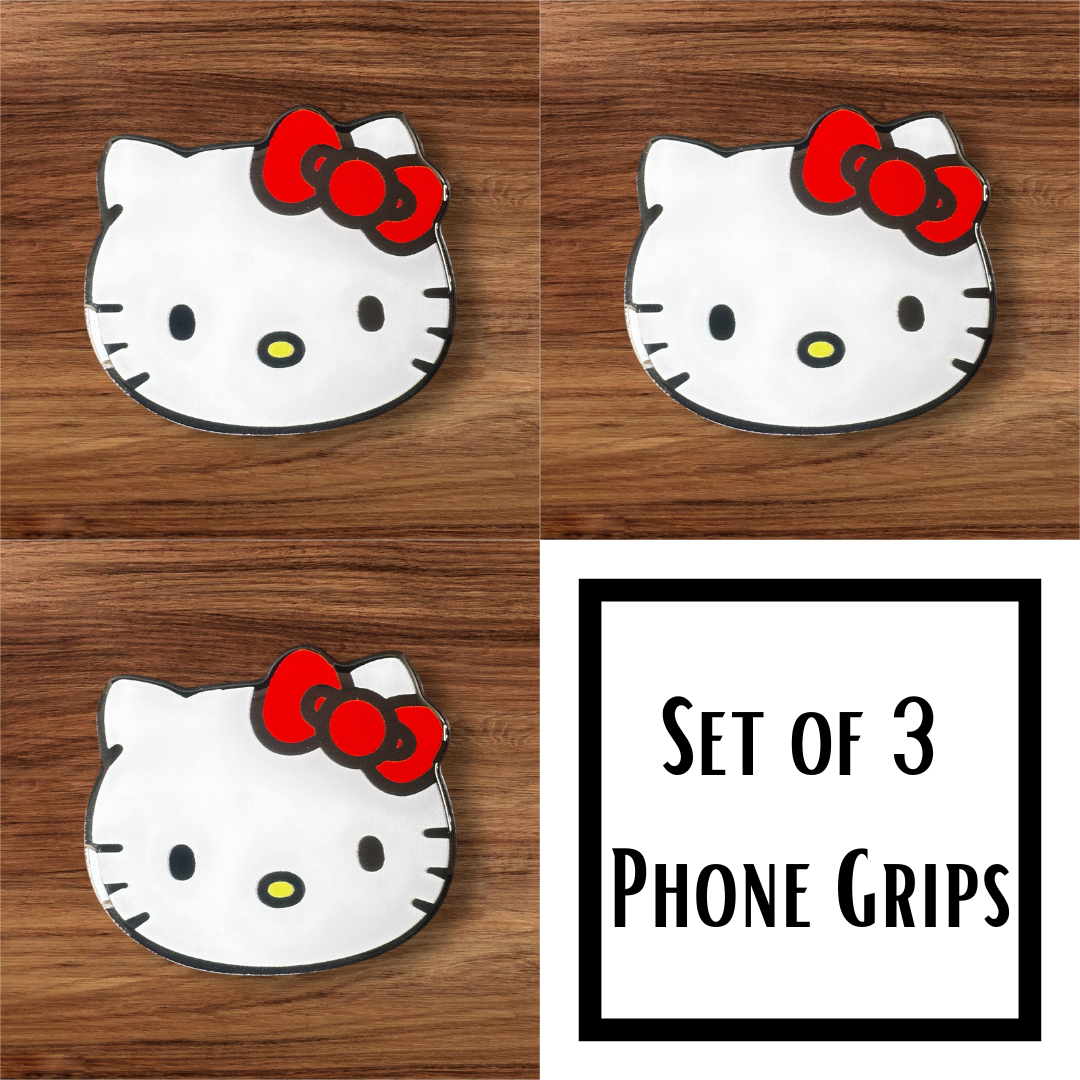 Kitty Red Bow PHONE GRIP