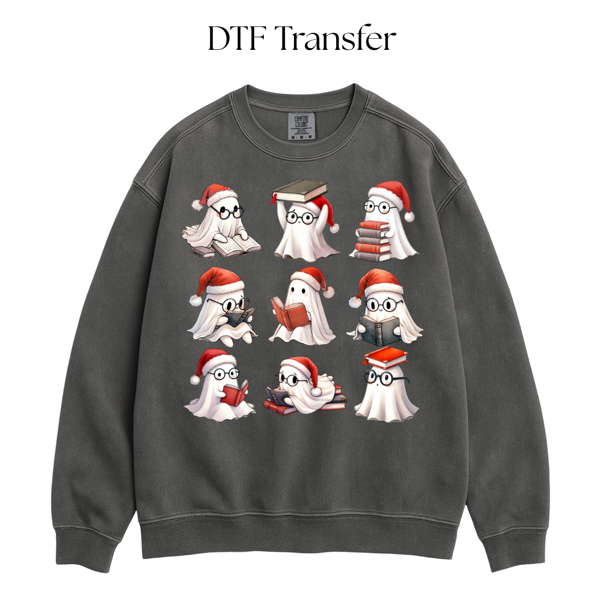 Christmas Ghosties Reading DTF Transfer