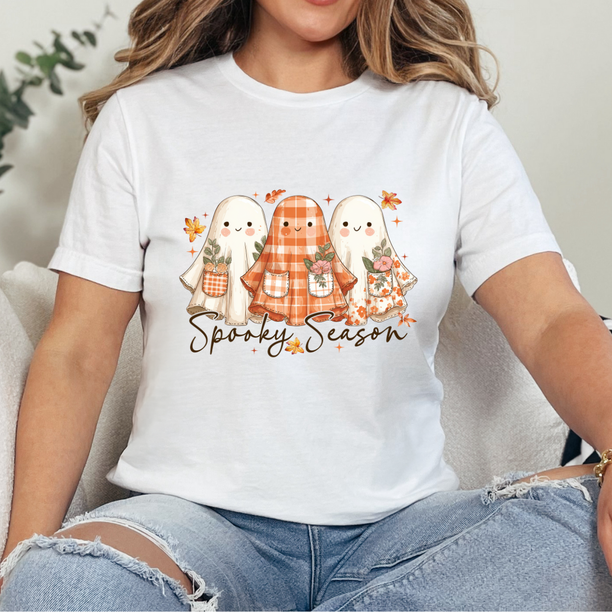 Fall Season Plaid Dtf Transfer