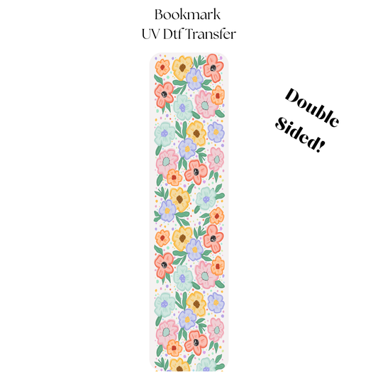 Hand Drawn Flowers Bookmark Transfer