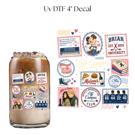 Campus Club 4” UV DTF Cup Decal