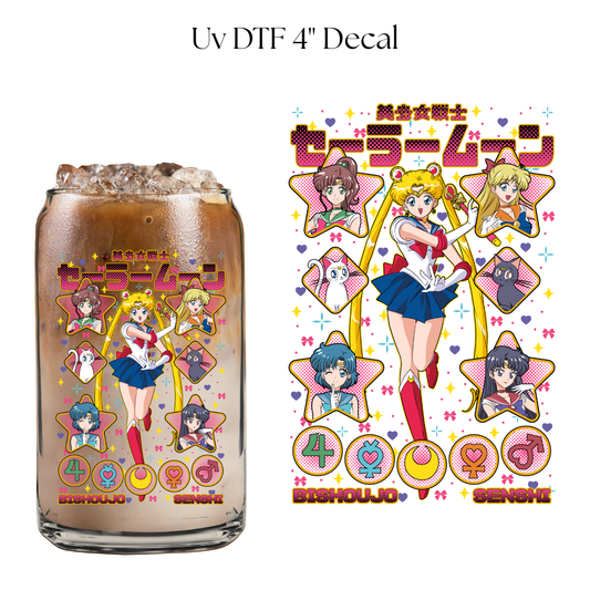 Moon Girl 4” UV DTF Decal