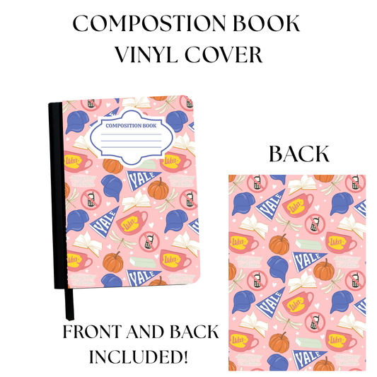 Pink Diner Composition Notebook Vinyl Cover