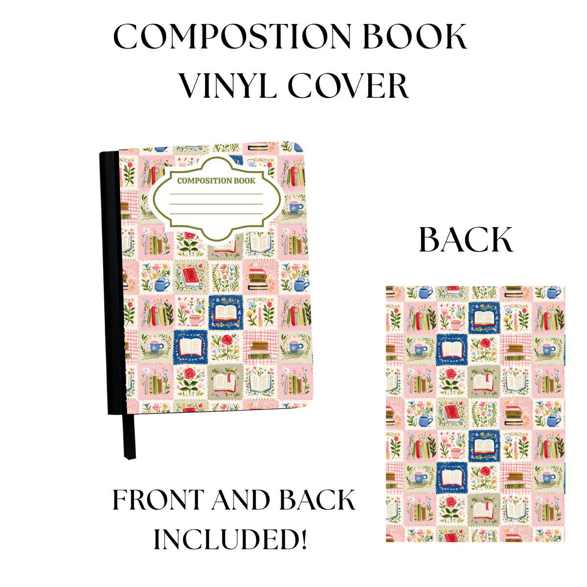 Books Plant Frames Composition Book Sticker UV PRINTED
