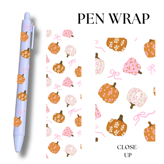 Cute Pumpkins UV DTF Wrap For Ballpoint Pen