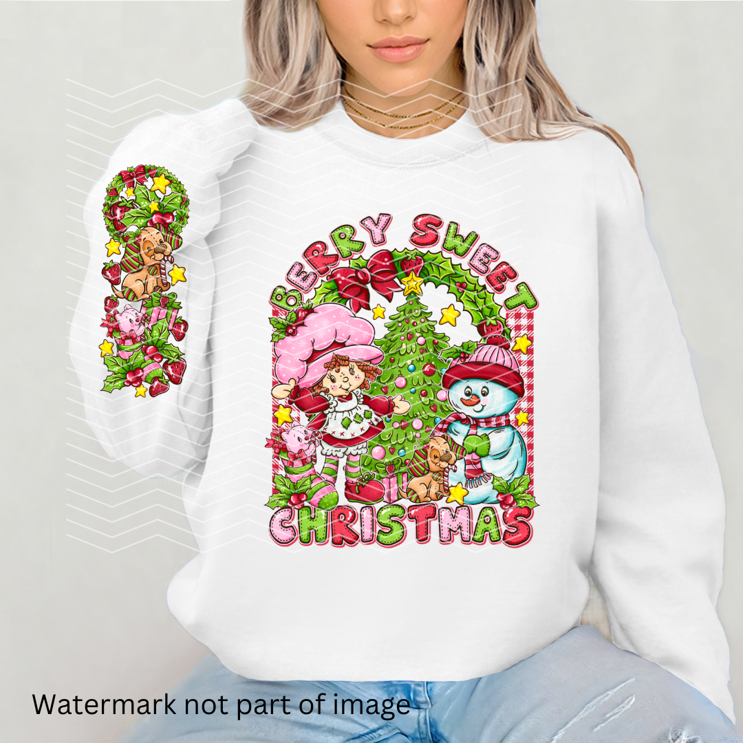 Berry Sweet Christmas DTF Transfer Sleeve Set