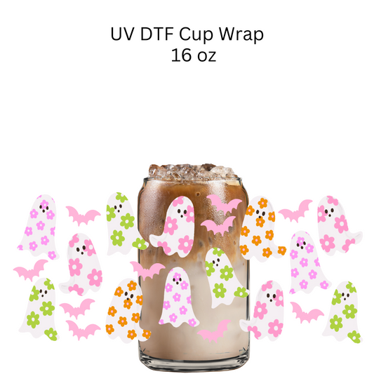 Floral Ghosties UV DTF Wrap