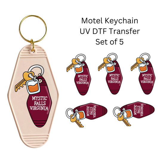 Mystic Virginia Set of 5 Keychain Transfers