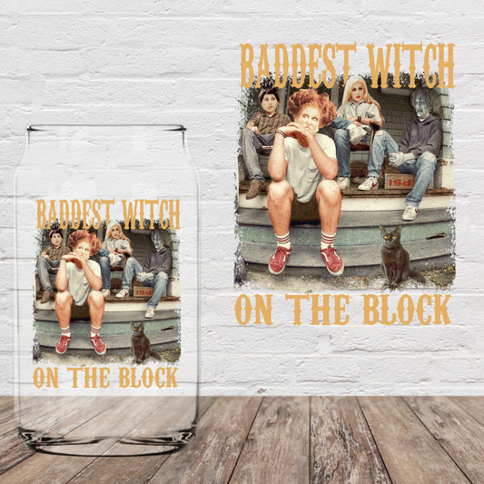 Baddest Witch on the Block 4" UV DTF