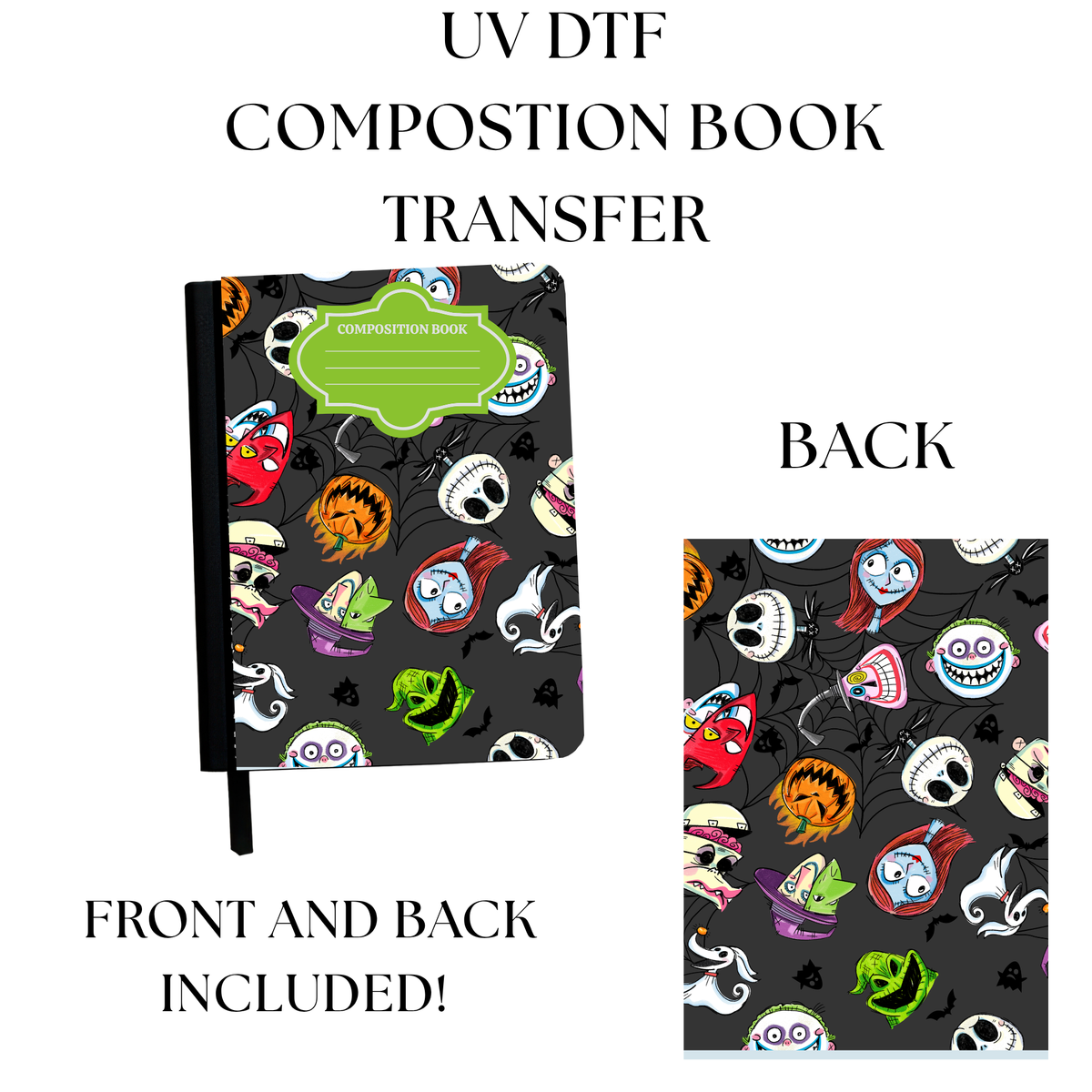 UV DTF Transfer for Composition Nightmare Friends