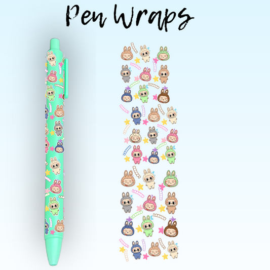 Bubu Face UV DTF Wrap For Ballpoint Pen