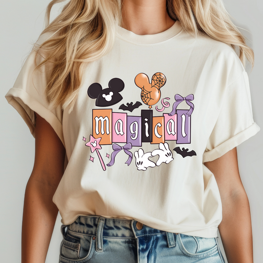 Magical Letters Halloween DTF TRANSFER