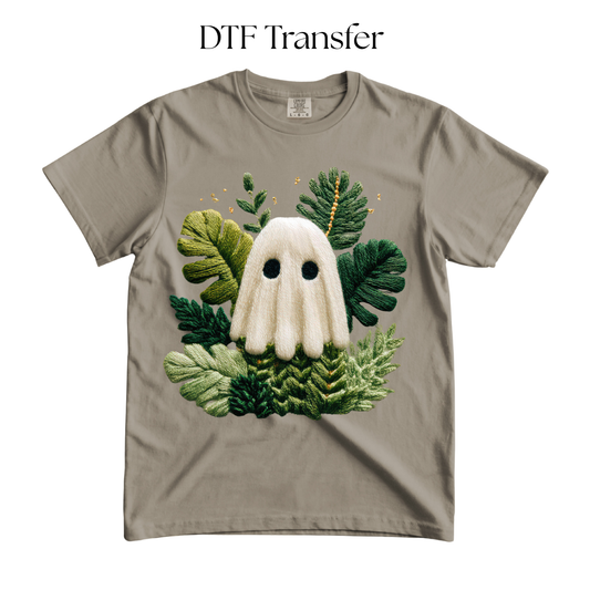 Ghost Plants Faux Knit DTF Transfer