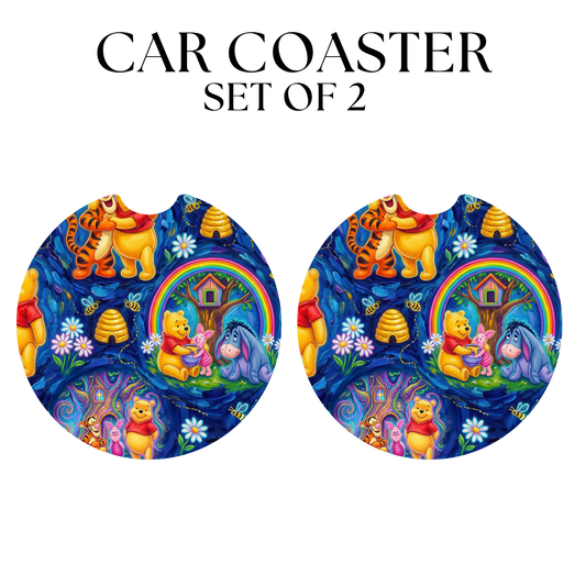 Blue Bear UV DTF Car Coaster