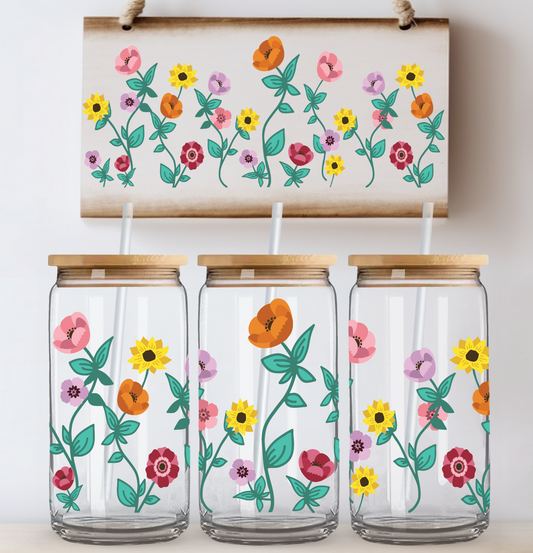 Wildflowers UV DTF Wrap DOUBLE SIDED