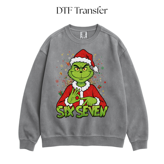 Green Monster Six Seven DTF Transfer