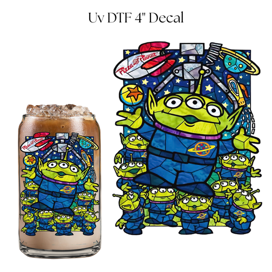 Toy Aliens 4” UV DTF Cup Decal