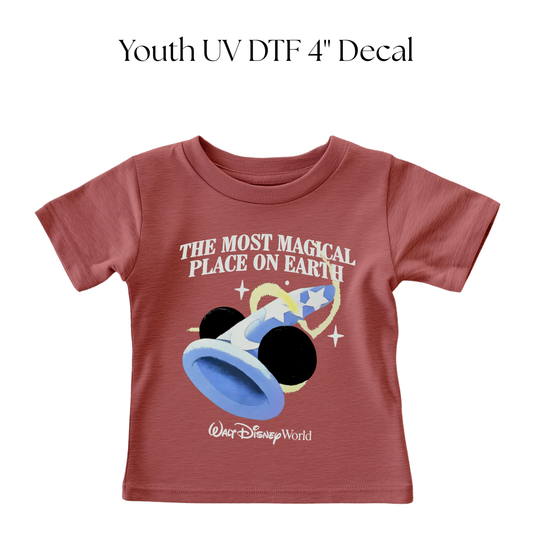 YOUTH The Most Magical Place On Earth Hat DTF Transfer