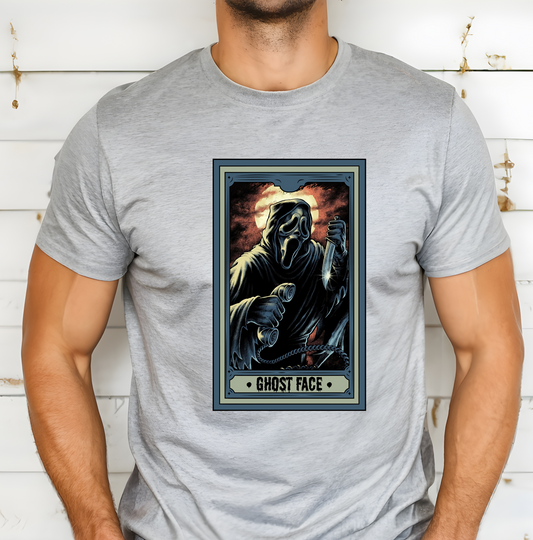 Ghost Face Tarot Card Men’s Size DTF
