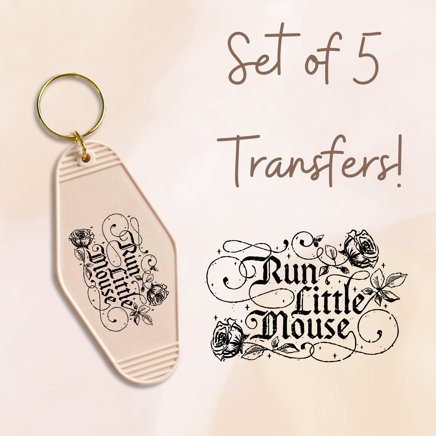 Run Little Mouse UV (MOTEL KEYCHAIN)