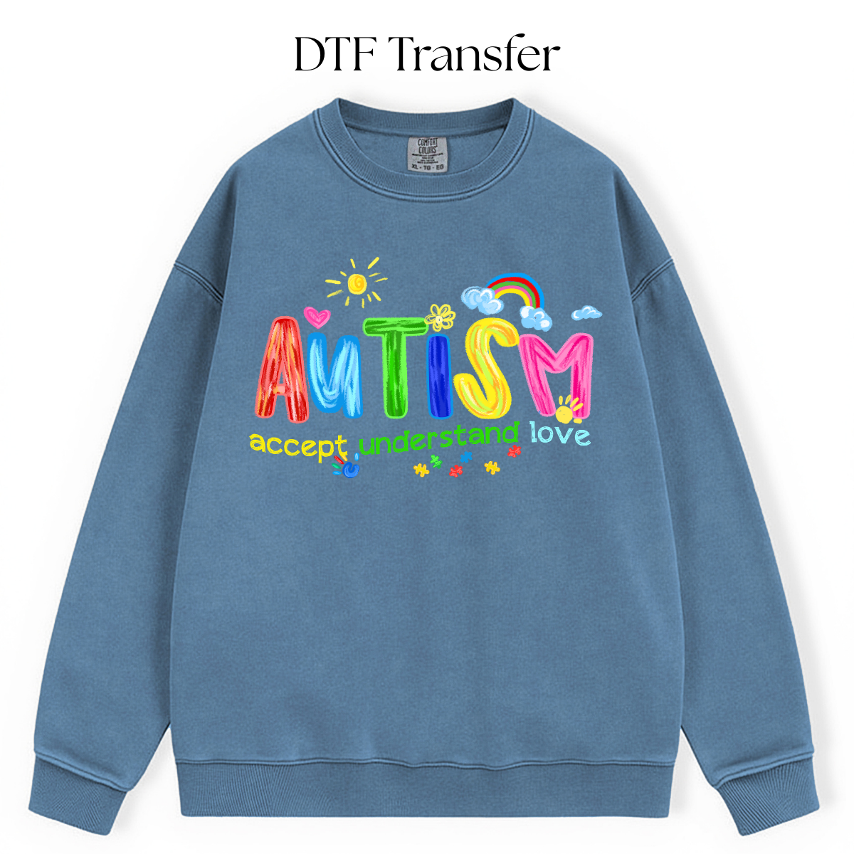 Autism Accept Understand Love DTF Transfer