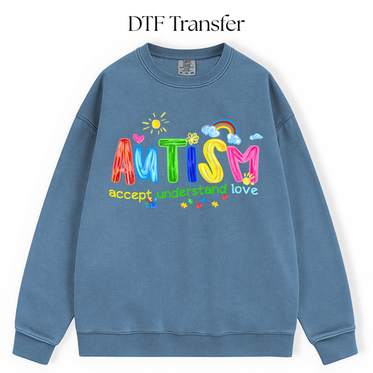 Autism Accept Understand Love DTF Transfer
