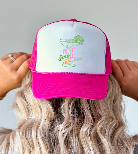 Tequila Lime & Sunshine Hat Transfers DTF