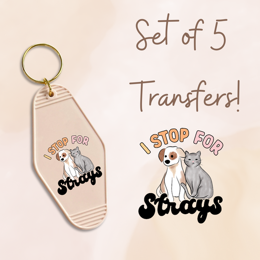 Stop For Strays (MOTEL KEYCHAIN)