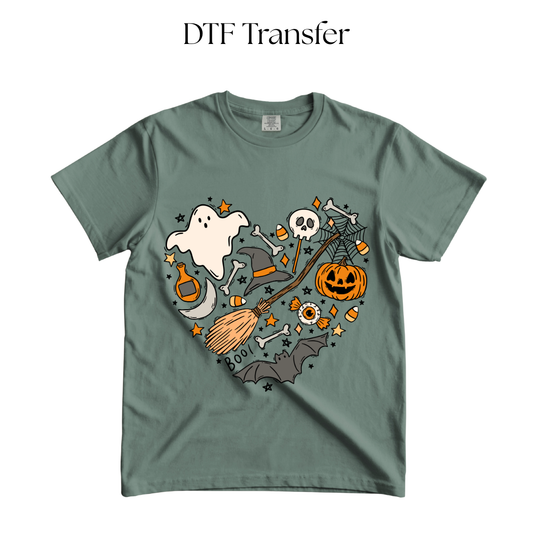 Halloween Heart DTF Transfer