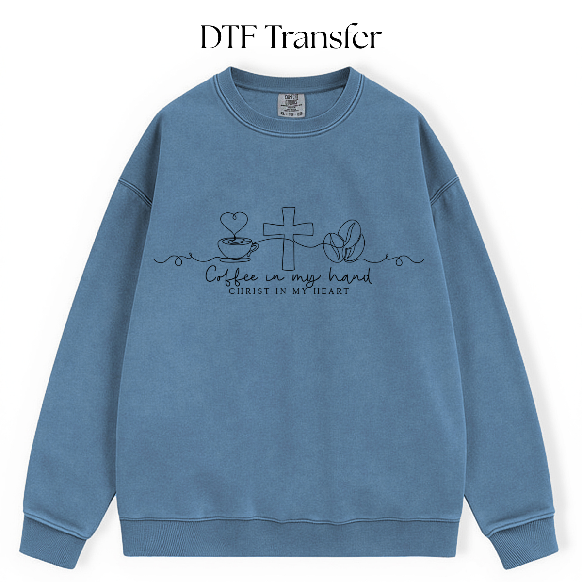 Coffee In My Hand Single Color DTF Transfer