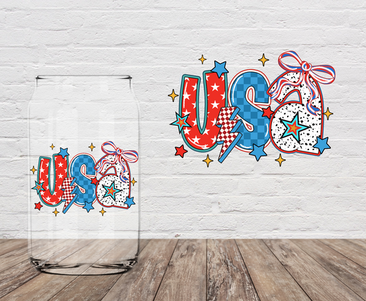 USA Stars 4" UV DTF