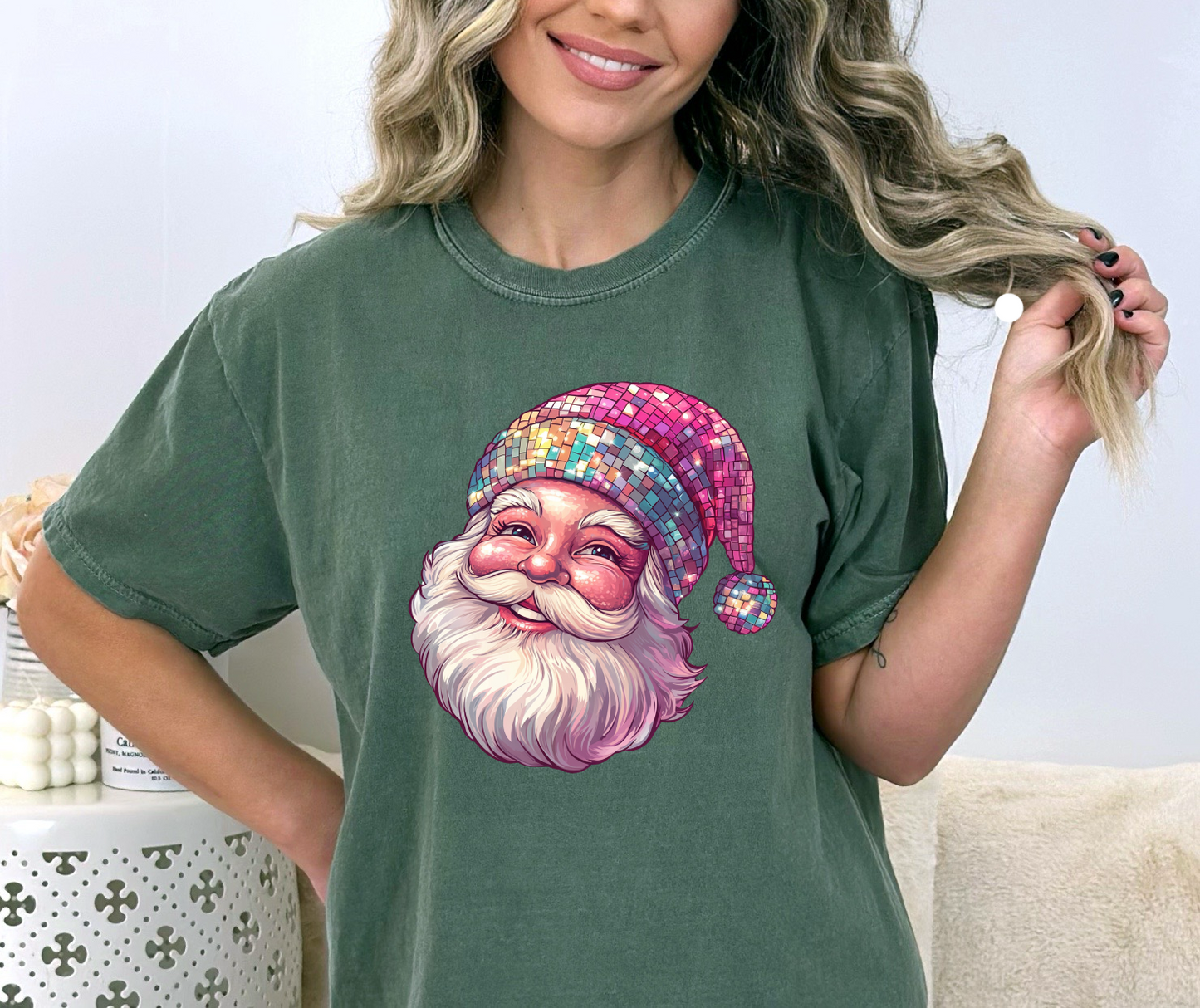 Glitter Santa DTF