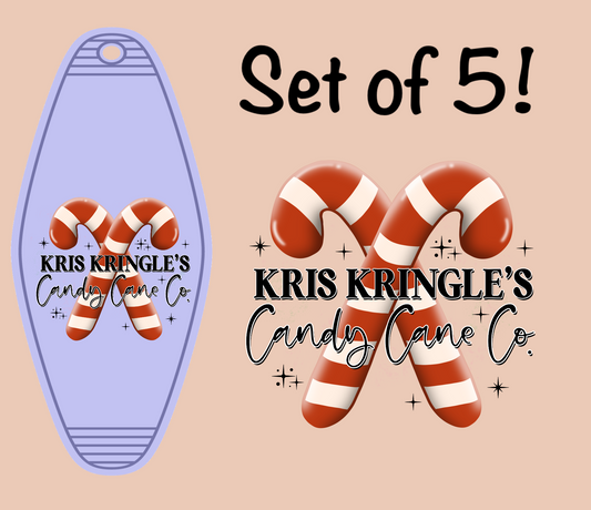 Candy Cane Co. (MOTEL KEYCHAIN)